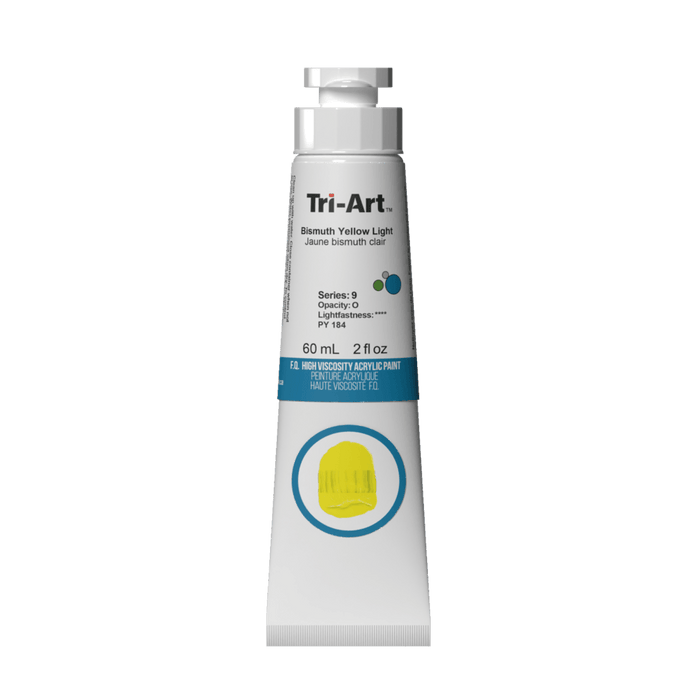 Tri-Art High Viscosity Acrylic Bismuth Yellow Light 60ml S9