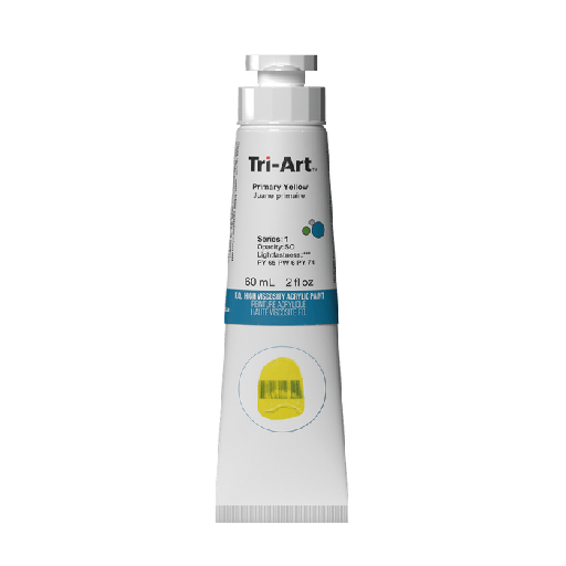 [626309010832] Tri-Art High Viscosity Acrylic Primary Yellow 60ml S1