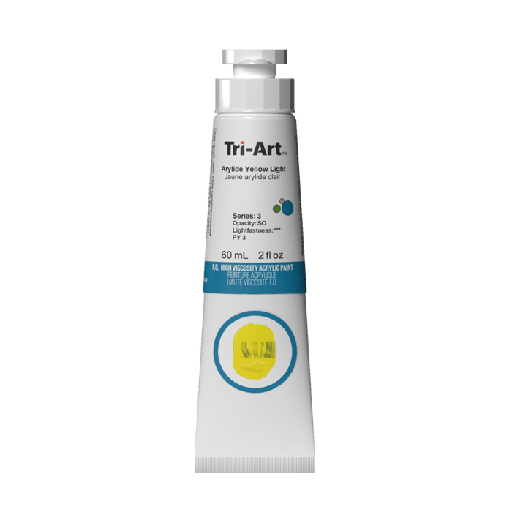 [626309008556] Tri-Art High Viscosity Acrylic Arylide Yellow Light 60ml S3
