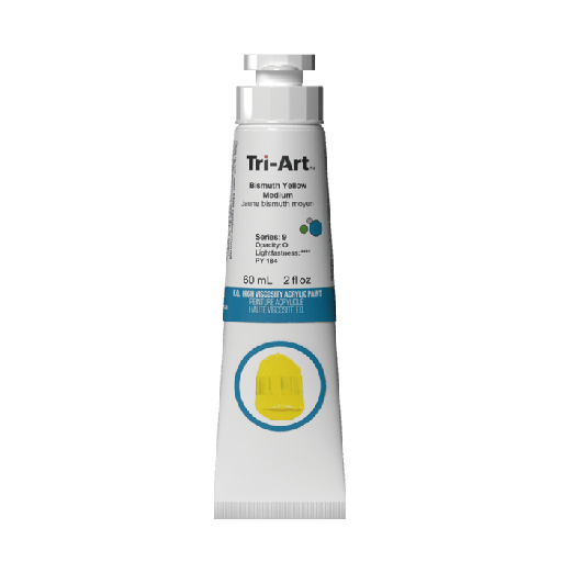 [626309008488] Tri-Art High Viscosity Acrylic Bismuth Yellow Medium 60ml S9