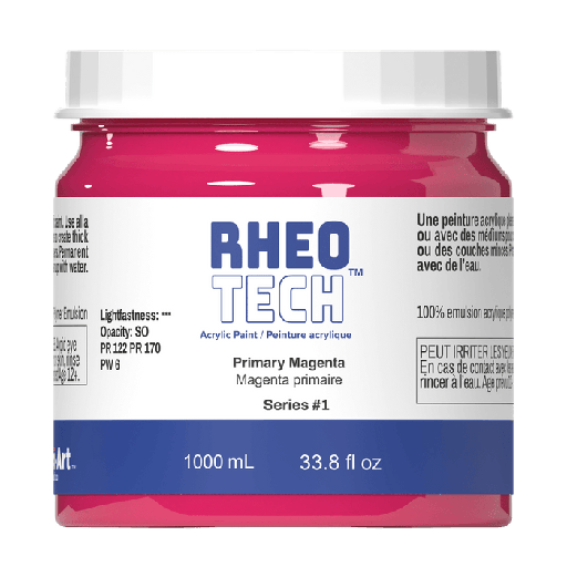 [626309022972] Rheotech Acrylic Primary Magenta 1000ml S1