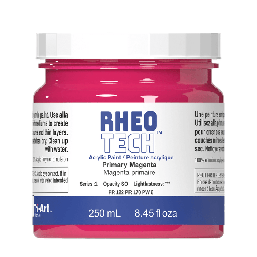 [626309022958] Rheotech Acrylic Primary Magenta 250ml S1