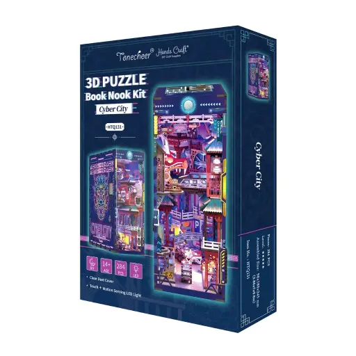 [810101581946] DIY Book Nook Kit: Cyber City w/ Dust Cover **ND**